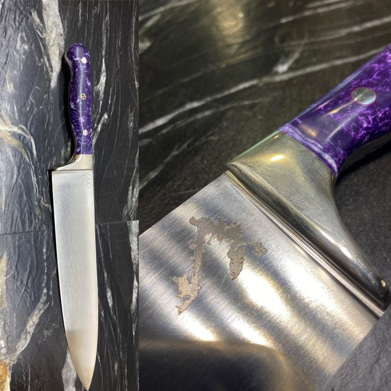 French chefs knife- 154cm ss with cyro